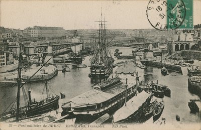 Militaire haven in Brest, Frankrijk door French Photographer